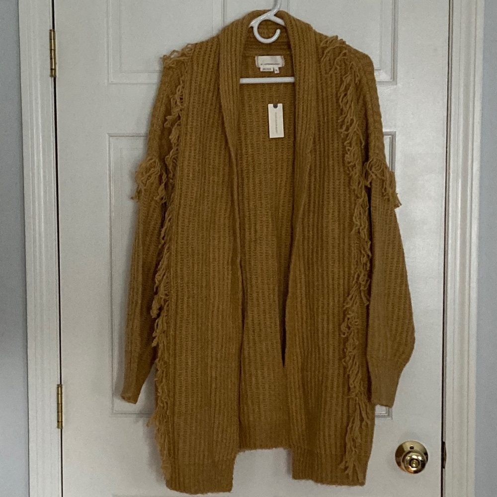 Anthropologie Fringe Cardigan
